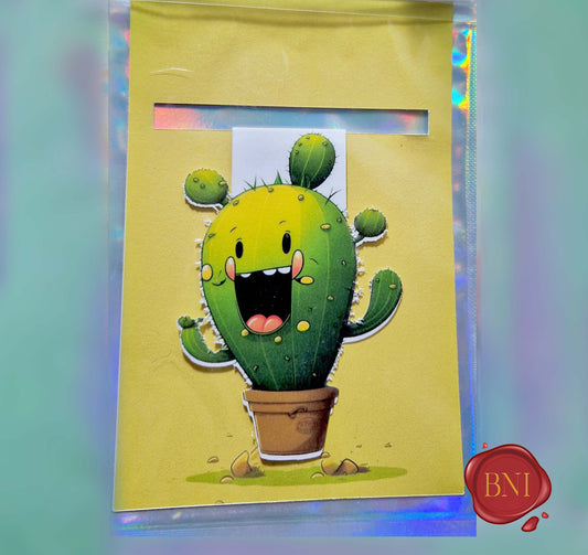 Magnetic bookmark - Fun cactus