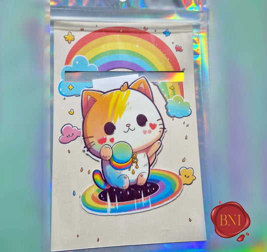 Magnetic bookmark - Rainbow kitty