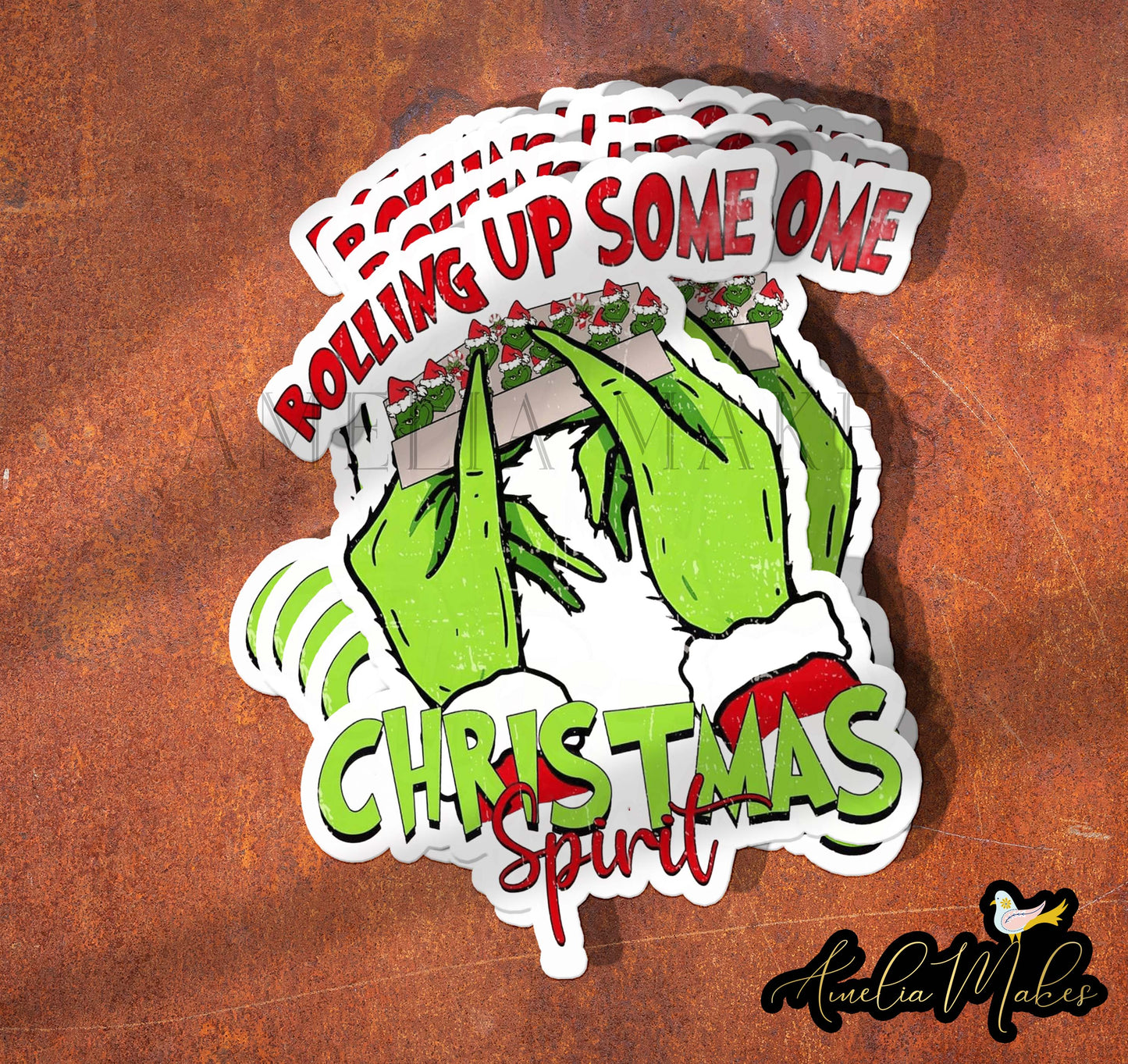 Sticker - Christmas - Rolling Christmas spirit
