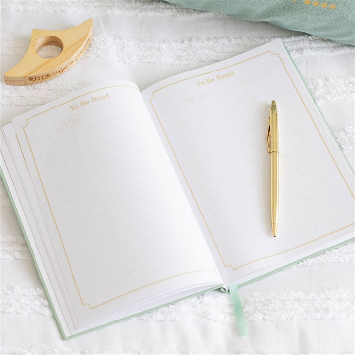 Reading journal - gold gilded edge