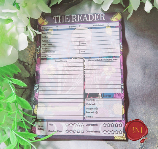 Book review pad - 40 pages