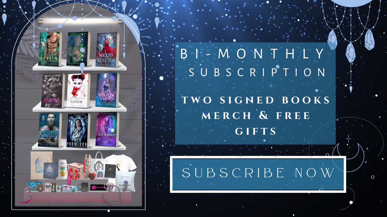 Bi-monthly book box subscription