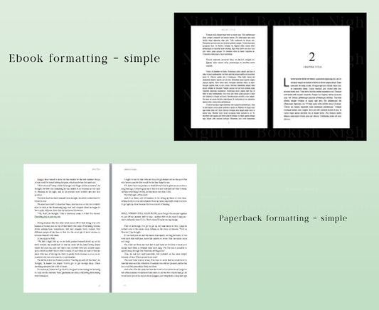 Ebook & paperback formatting - simple