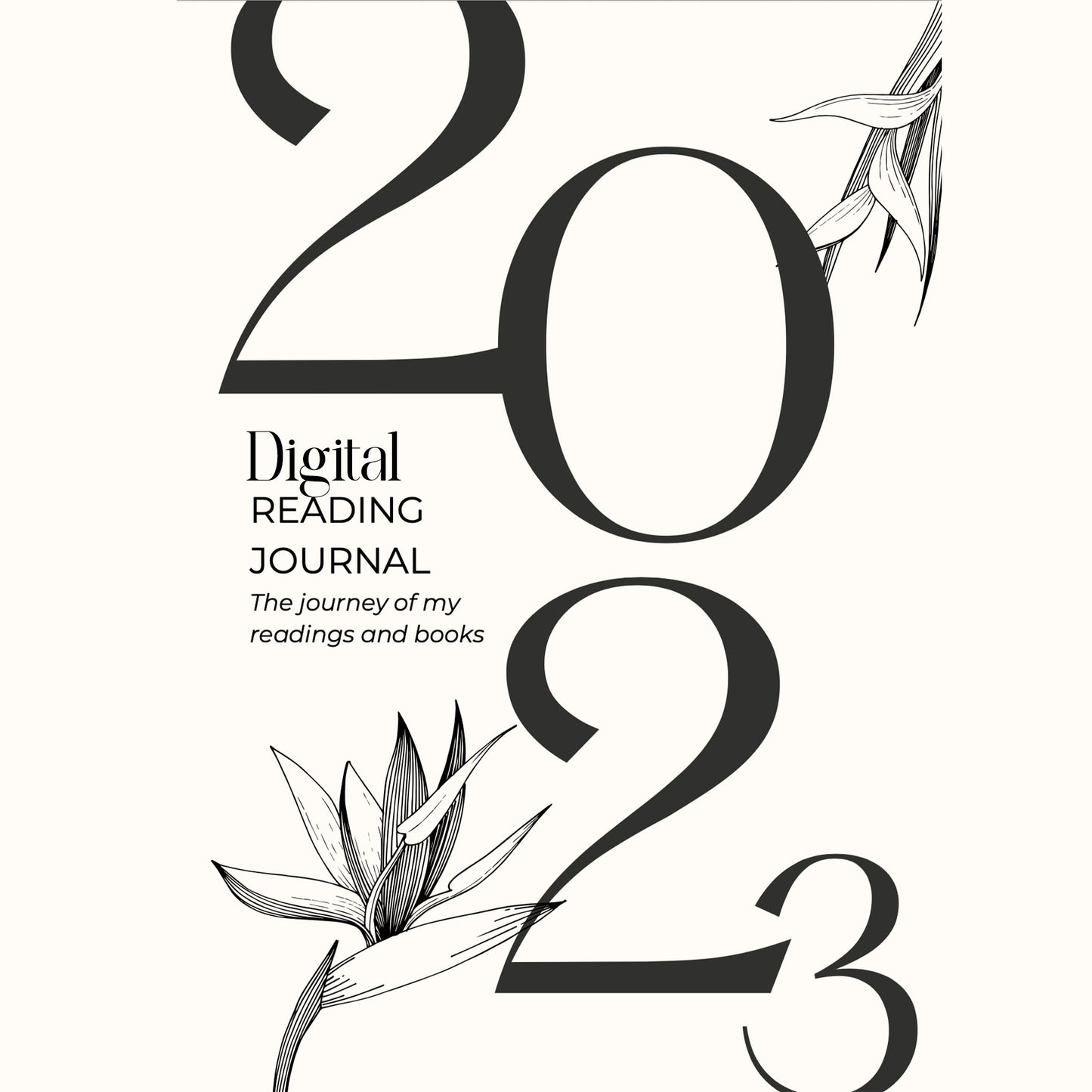 NEW 2023 Digital/printable reading journal