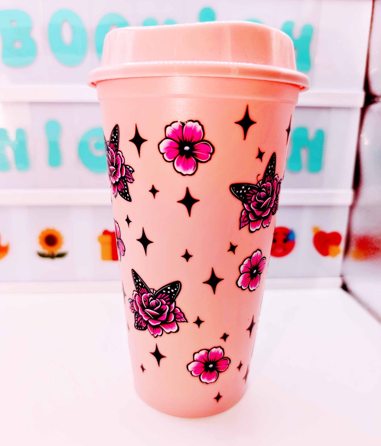 Travel cup - Last flying f*ck - Pink
