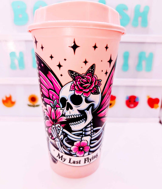 Travel cup - Last flying f*ck - Pink