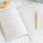 Reading journal - gold gilded edge