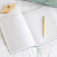 Reading journal - gold gilded edge
