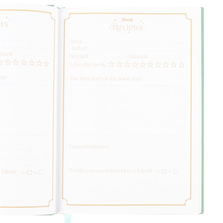 Reading journal - gold gilded edge