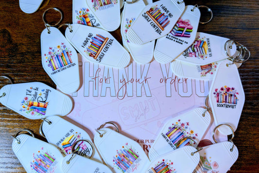 Random bookish keyring